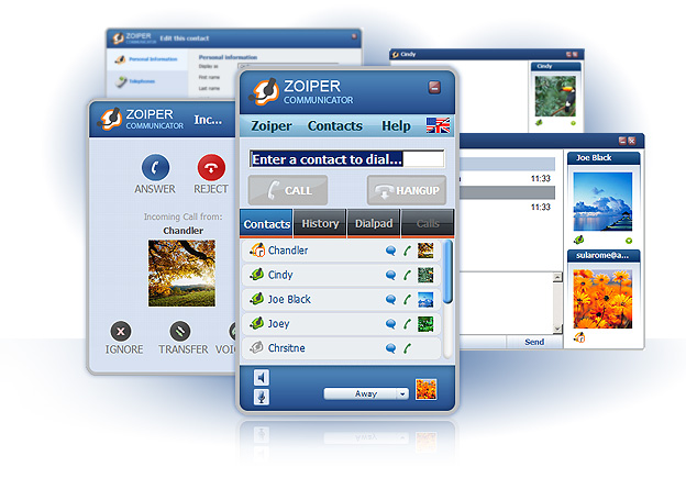 Click to view Zoiper Webphone 1.10 screenshot